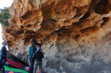 Bouldering in Hueco Tanks on 01/01/2020 with Blue Lizard Climbing and Yoga

Filename: SRM_20200101_1528530.jpg
Aperture: f/5.6
Shutter Speed: 1/250
Body: Canon EOS-1D Mark II
Lens: Canon EF 16-35mm f/2.8 L