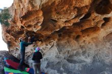 Bouldering in Hueco Tanks on 01/01/2020 with Blue Lizard Climbing and Yoga

Filename: SRM_20200101_1529130.jpg
Aperture: f/5.6
Shutter Speed: 1/250
Body: Canon EOS-1D Mark II
Lens: Canon EF 16-35mm f/2.8 L