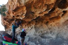 Bouldering in Hueco Tanks on 01/01/2020 with Blue Lizard Climbing and Yoga

Filename: SRM_20200101_1529160.jpg
Aperture: f/5.6
Shutter Speed: 1/250
Body: Canon EOS-1D Mark II
Lens: Canon EF 16-35mm f/2.8 L