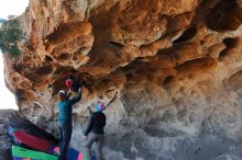 Bouldering in Hueco Tanks on 01/01/2020 with Blue Lizard Climbing and Yoga

Filename: SRM_20200101_1532510.jpg
Aperture: f/5.6
Shutter Speed: 1/250
Body: Canon EOS-1D Mark II
Lens: Canon EF 16-35mm f/2.8 L