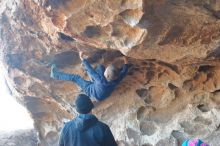 Bouldering in Hueco Tanks on 01/01/2020 with Blue Lizard Climbing and Yoga

Filename: SRM_20200101_1538420.jpg
Aperture: f/4.0
Shutter Speed: 1/250
Body: Canon EOS-1D Mark II
Lens: Canon EF 50mm f/1.8 II