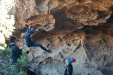 Bouldering in Hueco Tanks on 01/01/2020 with Blue Lizard Climbing and Yoga

Filename: SRM_20200101_1541470.jpg
Aperture: f/3.5
Shutter Speed: 1/250
Body: Canon EOS-1D Mark II
Lens: Canon EF 50mm f/1.8 II