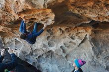 Bouldering in Hueco Tanks on 01/01/2020 with Blue Lizard Climbing and Yoga

Filename: SRM_20200101_1543400.jpg
Aperture: f/3.2
Shutter Speed: 1/250
Body: Canon EOS-1D Mark II
Lens: Canon EF 50mm f/1.8 II