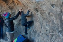 Bouldering in Hueco Tanks on 01/01/2020 with Blue Lizard Climbing and Yoga

Filename: SRM_20200101_1546430.jpg
Aperture: f/3.5
Shutter Speed: 1/250
Body: Canon EOS-1D Mark II
Lens: Canon EF 50mm f/1.8 II