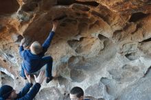 Bouldering in Hueco Tanks on 01/01/2020 with Blue Lizard Climbing and Yoga

Filename: SRM_20200101_1554120.jpg
Aperture: f/2.2
Shutter Speed: 1/250
Body: Canon EOS-1D Mark II
Lens: Canon EF 50mm f/1.8 II