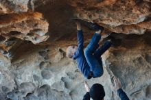 Bouldering in Hueco Tanks on 01/01/2020 with Blue Lizard Climbing and Yoga

Filename: SRM_20200101_1555220.jpg
Aperture: f/4.0
Shutter Speed: 1/250
Body: Canon EOS-1D Mark II
Lens: Canon EF 50mm f/1.8 II