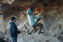 Bouldering in Hueco Tanks on 01/01/2020 with Blue Lizard Climbing and Yoga

Filename: SRM_20200101_1605420.jpg
Aperture: f/4.0
Shutter Speed: 1/250
Body: Canon EOS-1D Mark II
Lens: Canon EF 50mm f/1.8 II