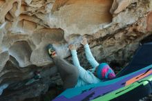 Bouldering in Hueco Tanks on 01/01/2020 with Blue Lizard Climbing and Yoga

Filename: SRM_20200101_1619280.jpg
Aperture: f/4.5
Shutter Speed: 1/250
Body: Canon EOS-1D Mark II
Lens: Canon EF 50mm f/1.8 II