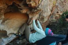 Bouldering in Hueco Tanks on 01/01/2020 with Blue Lizard Climbing and Yoga

Filename: SRM_20200101_1619470.jpg
Aperture: f/5.0
Shutter Speed: 1/320
Body: Canon EOS-1D Mark II
Lens: Canon EF 50mm f/1.8 II