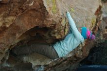 Bouldering in Hueco Tanks on 01/01/2020 with Blue Lizard Climbing and Yoga

Filename: SRM_20200101_1629300.jpg
Aperture: f/4.0
Shutter Speed: 1/320
Body: Canon EOS-1D Mark II
Lens: Canon EF 50mm f/1.8 II