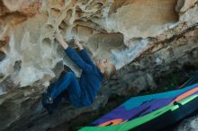 Bouldering in Hueco Tanks on 01/01/2020 with Blue Lizard Climbing and Yoga

Filename: SRM_20200101_1631020.jpg
Aperture: f/2.8
Shutter Speed: 1/250
Body: Canon EOS-1D Mark II
Lens: Canon EF 50mm f/1.8 II