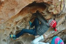 Bouldering in Hueco Tanks on 01/01/2020 with Blue Lizard Climbing and Yoga

Filename: SRM_20200101_1641140.jpg
Aperture: f/3.5
Shutter Speed: 1/250
Body: Canon EOS-1D Mark II
Lens: Canon EF 50mm f/1.8 II