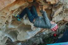 Bouldering in Hueco Tanks on 01/01/2020 with Blue Lizard Climbing and Yoga

Filename: SRM_20200101_1641240.jpg
Aperture: f/3.5
Shutter Speed: 1/250
Body: Canon EOS-1D Mark II
Lens: Canon EF 50mm f/1.8 II