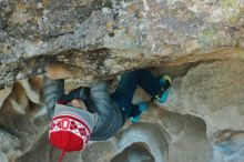 Bouldering in Hueco Tanks on 01/01/2020 with Blue Lizard Climbing and Yoga

Filename: SRM_20200101_1644260.jpg
Aperture: f/3.5
Shutter Speed: 1/250
Body: Canon EOS-1D Mark II
Lens: Canon EF 50mm f/1.8 II