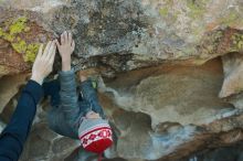 Bouldering in Hueco Tanks on 01/01/2020 with Blue Lizard Climbing and Yoga

Filename: SRM_20200101_1644460.jpg
Aperture: f/4.5
Shutter Speed: 1/250
Body: Canon EOS-1D Mark II
Lens: Canon EF 50mm f/1.8 II