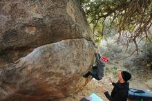 Bouldering in Hueco Tanks on 01/01/2020 with Blue Lizard Climbing and Yoga

Filename: SRM_20200101_1740490.jpg
Aperture: f/3.2
Shutter Speed: 1/250
Body: Canon EOS-1D Mark II
Lens: Canon EF 16-35mm f/2.8 L