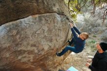 Bouldering in Hueco Tanks on 01/01/2020 with Blue Lizard Climbing and Yoga

Filename: SRM_20200101_1741520.jpg
Aperture: f/3.2
Shutter Speed: 1/250
Body: Canon EOS-1D Mark II
Lens: Canon EF 16-35mm f/2.8 L