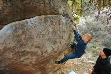 Bouldering in Hueco Tanks on 01/01/2020 with Blue Lizard Climbing and Yoga

Filename: SRM_20200101_1741570.jpg
Aperture: f/3.5
Shutter Speed: 1/200
Body: Canon EOS-1D Mark II
Lens: Canon EF 16-35mm f/2.8 L