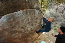 Bouldering in Hueco Tanks on 01/01/2020 with Blue Lizard Climbing and Yoga

Filename: SRM_20200101_1742010.jpg
Aperture: f/4.0
Shutter Speed: 1/200
Body: Canon EOS-1D Mark II
Lens: Canon EF 16-35mm f/2.8 L