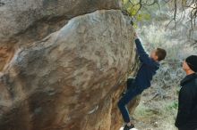 Bouldering in Hueco Tanks on 01/01/2020 with Blue Lizard Climbing and Yoga

Filename: SRM_20200101_1743010.jpg
Aperture: f/2.8
Shutter Speed: 1/250
Body: Canon EOS-1D Mark II
Lens: Canon EF 50mm f/1.8 II