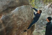 Bouldering in Hueco Tanks on 01/01/2020 with Blue Lizard Climbing and Yoga

Filename: SRM_20200101_1743060.jpg
Aperture: f/2.8
Shutter Speed: 1/250
Body: Canon EOS-1D Mark II
Lens: Canon EF 50mm f/1.8 II