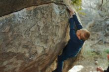 Bouldering in Hueco Tanks on 01/01/2020 with Blue Lizard Climbing and Yoga

Filename: SRM_20200101_1745430.jpg
Aperture: f/2.8
Shutter Speed: 1/250
Body: Canon EOS-1D Mark II
Lens: Canon EF 50mm f/1.8 II