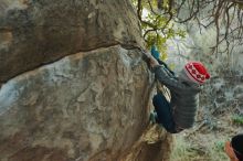 Bouldering in Hueco Tanks on 01/01/2020 with Blue Lizard Climbing and Yoga

Filename: SRM_20200101_1746550.jpg
Aperture: f/3.2
Shutter Speed: 1/200
Body: Canon EOS-1D Mark II
Lens: Canon EF 50mm f/1.8 II