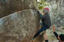 Bouldering in Hueco Tanks on 01/01/2020 with Blue Lizard Climbing and Yoga

Filename: SRM_20200101_1747120.jpg
Aperture: f/2.8
Shutter Speed: 1/200
Body: Canon EOS-1D Mark II
Lens: Canon EF 50mm f/1.8 II