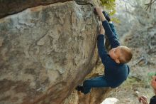 Bouldering in Hueco Tanks on 01/01/2020 with Blue Lizard Climbing and Yoga

Filename: SRM_20200101_1749380.jpg
Aperture: f/2.8
Shutter Speed: 1/200
Body: Canon EOS-1D Mark II
Lens: Canon EF 50mm f/1.8 II