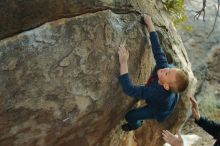 Bouldering in Hueco Tanks on 01/01/2020 with Blue Lizard Climbing and Yoga

Filename: SRM_20200101_1750090.jpg
Aperture: f/2.8
Shutter Speed: 1/200
Body: Canon EOS-1D Mark II
Lens: Canon EF 50mm f/1.8 II