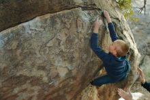 Bouldering in Hueco Tanks on 01/01/2020 with Blue Lizard Climbing and Yoga

Filename: SRM_20200101_1750130.jpg
Aperture: f/2.8
Shutter Speed: 1/200
Body: Canon EOS-1D Mark II
Lens: Canon EF 50mm f/1.8 II