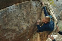 Bouldering in Hueco Tanks on 01/01/2020 with Blue Lizard Climbing and Yoga

Filename: SRM_20200101_1750150.jpg
Aperture: f/2.8
Shutter Speed: 1/200
Body: Canon EOS-1D Mark II
Lens: Canon EF 50mm f/1.8 II