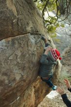 Bouldering in Hueco Tanks on 01/01/2020 with Blue Lizard Climbing and Yoga

Filename: SRM_20200101_1751170.jpg
Aperture: f/3.2
Shutter Speed: 1/200
Body: Canon EOS-1D Mark II
Lens: Canon EF 50mm f/1.8 II