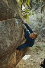 Bouldering in Hueco Tanks on 01/01/2020 with Blue Lizard Climbing and Yoga

Filename: SRM_20200101_1753080.jpg
Aperture: f/3.2
Shutter Speed: 1/200
Body: Canon EOS-1D Mark II
Lens: Canon EF 50mm f/1.8 II