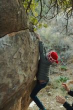 Bouldering in Hueco Tanks on 01/01/2020 with Blue Lizard Climbing and Yoga

Filename: SRM_20200101_1755020.jpg
Aperture: f/3.2
Shutter Speed: 1/200
Body: Canon EOS-1D Mark II
Lens: Canon EF 50mm f/1.8 II