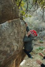 Bouldering in Hueco Tanks on 01/01/2020 with Blue Lizard Climbing and Yoga

Filename: SRM_20200101_1755081.jpg
Aperture: f/3.2
Shutter Speed: 1/200
Body: Canon EOS-1D Mark II
Lens: Canon EF 50mm f/1.8 II