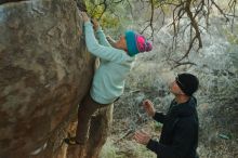 Bouldering in Hueco Tanks on 01/01/2020 with Blue Lizard Climbing and Yoga

Filename: SRM_20200101_1758170.jpg
Aperture: f/3.2
Shutter Speed: 1/200
Body: Canon EOS-1D Mark II
Lens: Canon EF 50mm f/1.8 II