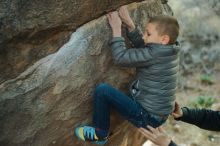 Bouldering in Hueco Tanks on 01/01/2020 with Blue Lizard Climbing and Yoga

Filename: SRM_20200101_1801080.jpg
Aperture: f/2.2
Shutter Speed: 1/200
Body: Canon EOS-1D Mark II
Lens: Canon EF 50mm f/1.8 II