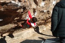 Bouldering in Hueco Tanks on 01/03/2020 with Blue Lizard Climbing and Yoga

Filename: SRM_20200103_1046210.jpg
Aperture: f/5.0
Shutter Speed: 1/320
Body: Canon EOS-1D Mark II
Lens: Canon EF 50mm f/1.8 II