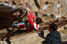 Bouldering in Hueco Tanks on 01/03/2020 with Blue Lizard Climbing and Yoga

Filename: SRM_20200103_1046390.jpg
Aperture: f/6.3
Shutter Speed: 1/320
Body: Canon EOS-1D Mark II
Lens: Canon EF 50mm f/1.8 II