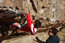 Bouldering in Hueco Tanks on 01/03/2020 with Blue Lizard Climbing and Yoga

Filename: SRM_20200103_1046480.jpg
Aperture: f/5.6
Shutter Speed: 1/400
Body: Canon EOS-1D Mark II
Lens: Canon EF 50mm f/1.8 II