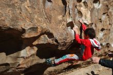 Bouldering in Hueco Tanks on 01/03/2020 with Blue Lizard Climbing and Yoga

Filename: SRM_20200103_1047550.jpg
Aperture: f/5.6
Shutter Speed: 1/400
Body: Canon EOS-1D Mark II
Lens: Canon EF 50mm f/1.8 II