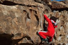 Bouldering in Hueco Tanks on 01/03/2020 with Blue Lizard Climbing and Yoga

Filename: SRM_20200103_1048030.jpg
Aperture: f/6.3
Shutter Speed: 1/400
Body: Canon EOS-1D Mark II
Lens: Canon EF 50mm f/1.8 II