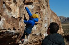 Bouldering in Hueco Tanks on 01/03/2020 with Blue Lizard Climbing and Yoga

Filename: SRM_20200103_1052060.jpg
Aperture: f/5.6
Shutter Speed: 1/400
Body: Canon EOS-1D Mark II
Lens: Canon EF 50mm f/1.8 II