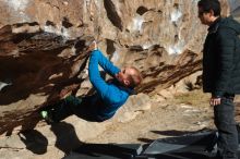 Bouldering in Hueco Tanks on 01/03/2020 with Blue Lizard Climbing and Yoga

Filename: SRM_20200103_1052570.jpg
Aperture: f/5.0
Shutter Speed: 1/400
Body: Canon EOS-1D Mark II
Lens: Canon EF 50mm f/1.8 II