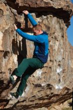 Bouldering in Hueco Tanks on 01/03/2020 with Blue Lizard Climbing and Yoga

Filename: SRM_20200103_1053110.jpg
Aperture: f/5.6
Shutter Speed: 1/400
Body: Canon EOS-1D Mark II
Lens: Canon EF 50mm f/1.8 II