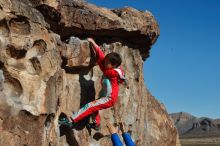 Bouldering in Hueco Tanks on 01/03/2020 with Blue Lizard Climbing and Yoga

Filename: SRM_20200103_1057050.jpg
Aperture: f/6.3
Shutter Speed: 1/400
Body: Canon EOS-1D Mark II
Lens: Canon EF 50mm f/1.8 II