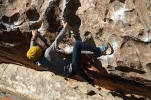 Bouldering in Hueco Tanks on 01/03/2020 with Blue Lizard Climbing and Yoga

Filename: SRM_20200103_1103420.jpg
Aperture: f/4.5
Shutter Speed: 1/400
Body: Canon EOS-1D Mark II
Lens: Canon EF 50mm f/1.8 II