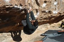 Bouldering in Hueco Tanks on 01/03/2020 with Blue Lizard Climbing and Yoga

Filename: SRM_20200103_1116460.jpg
Aperture: f/4.5
Shutter Speed: 1/400
Body: Canon EOS-1D Mark II
Lens: Canon EF 50mm f/1.8 II