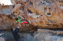 Bouldering in Hueco Tanks on 01/03/2020 with Blue Lizard Climbing and Yoga

Filename: SRM_20200103_1147350.jpg
Aperture: f/5.0
Shutter Speed: 1/250
Body: Canon EOS-1D Mark II
Lens: Canon EF 50mm f/1.8 II